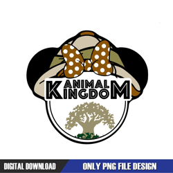 minnie mouse head animal kingdom png, disney png ,disney mickey png, cartoon ,digital download