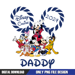 daddy mickey friends disney cruise 2024 png, disney png ,disney mickey png ,digital download