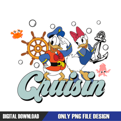 donald daisy couple duck disney cruisin png, disney png ,disney mickey png ,digital download