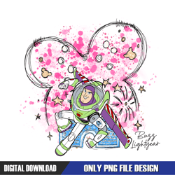 buzz lightyear mickey design png, disney png ,disney mickey png ,digital download