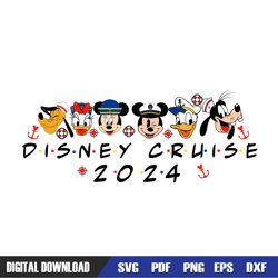 mickey friends disney cruise 2024 svg, disney svg ,disney mickey svg ,digital download