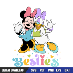 minnie mouse and daisy duck best friends svg, disney svg ,disney mickey svg ,digital download