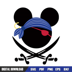 mickey mouse head pirate svg,disney mickey svg ,digital download
