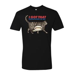 i got that dog in me - men's t-shirt, funny cat t-shirt, cat lover gift, hot dog shirt, cat meme shirt, trending shirt,