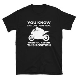 sport bike t-shirt gift for man & woman - you know sports motorcycle racetrack tee lover