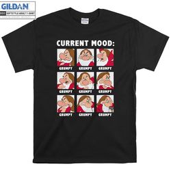 grumpy dwarf current moods always grumpy seven t shirt hoodie hoody t-shirt tshirt oversized me