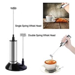 Stainless Steel Powerful Whisk Machine Electric Mini Milk Frother Kitchen Mixer Hand Milk Foamer Coffee