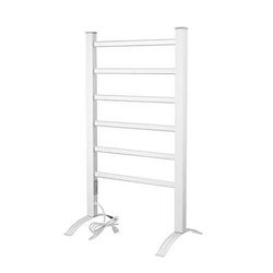 LCM Home PA002T Towel Warmer Drying Rack with Timer, Brushed Chrome Color