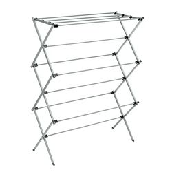 Honey-Can-Do Collapsible Steel Oversized Accordion Clothes Drying Rack, Gray
