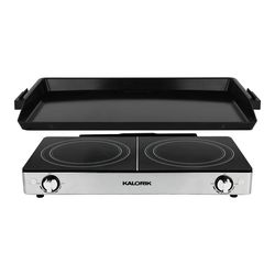 Pro Double Griddle and Cooktop, Stainless Steel