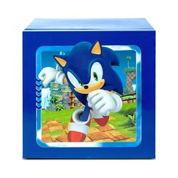 Sonic The Hedgehog Blue Cooler Mini Fridge 6.7L Single Door 9 Can ACDC