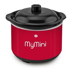 MyMini Dipping Pot Food Warmer, Red (5.9" x 5.9", 2.4lb)