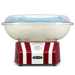 BELLA Electrically Powered Cotton Candy Maker, 475-Watt, Red & White