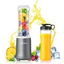 VAVSEA Portable Blender, Personal Blender for Shakes and Smoothies, BPA-Free 20oz Mini Blender with Travel Lids for Home