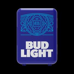 Bud Light 6 Can/4 Liter Capacity Mini Beverage Cooler, MIS137BULT, Blue