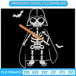 darth vader skeleton embroidery designs file