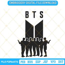 bts machine embroidery designs, kpop groups embroidery files
