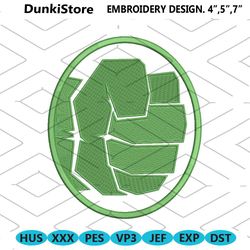 the hulk machine embroidery design 7 sizes