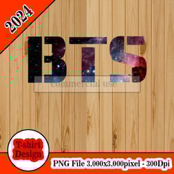 bts logo galaxy tshirt design png higt quality 300dpi digital file instant download