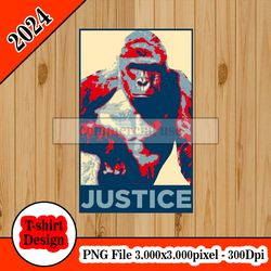Harambe Justice tshirt design PNG higt quality 300dpi digital file instant download