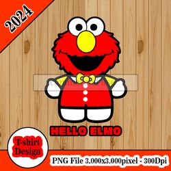 hello elmo tshirt design png higt quality 300dpi digital file instant download