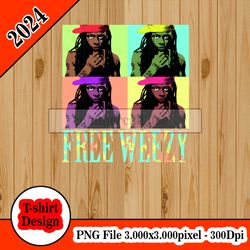 lil wayne pop art with title colorize tshirt design png higt quality 300dpi digital file instant download