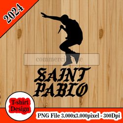 saint pablo kanye west tour tshirt design png higt quality 300dpi digital file instant download