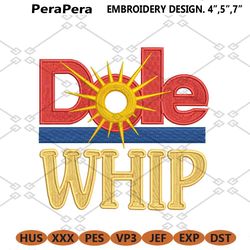pineapple dole whip inspired machine embroidery design
