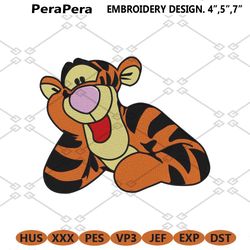 winnie the pooh machine embroidery design poohs friend tigger!