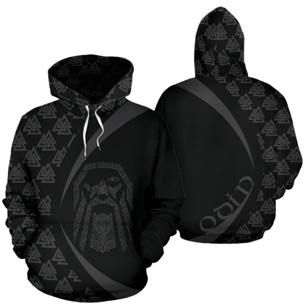 VIKING CLOTHING ODIN VIKING, All Over Print Hoodie Zip Hoodie Fleece Hoodie 3D, Vikings Tattoo Hoodie 3D KA126