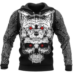 viking clothing wolfaven viking, all over print hoodie zip hoodie fleece hoodie 3d, vikings tattoo hoodie 3d ka136