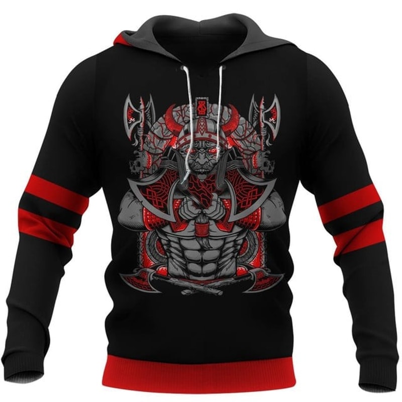 Jormungand Son Of Loki and Angrboda, All Over Print Hoodie Zip Hoodie Fleece Hoodi 3D, Vikings Tattoo Hoodie 3D KA503