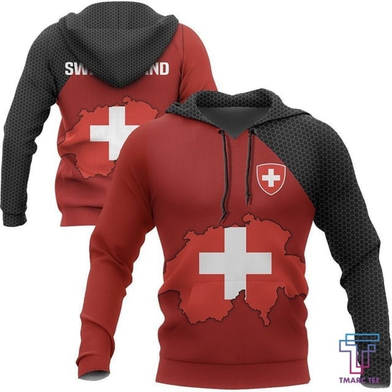 Switzerland Map Special Hoodie NNK,All Over Print Hoodie Zip Hoodie Fleece Hoodi 3D, Vikings Tattoo Hoodie 3D KA632
