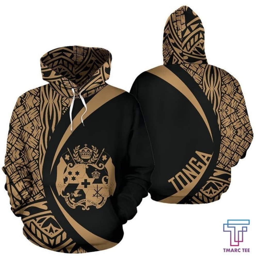 Tonga Polynesian Hoodie - Circle Style,All Over Print Hoodie Zip Hoodie Fleece Hoodi 3D, Vikings Tattoo Hoodie 3D KA635