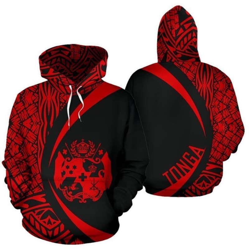 Tonga Polynesian Hoodie Circle Style,All Over Print Hoodie Zip Hoodie Fleece Hoodi 3D, Vikings Tattoo Hoodie 3D KA636