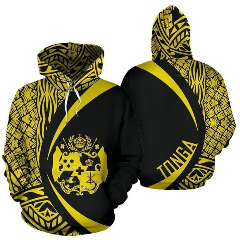 Tonga Coat Of Arm Polynesian Hoodie,All Over Print Hoodie Zip Hoodie Fleece Hoodi 3D, Vikings Tattoo Hoodie 3D KA640