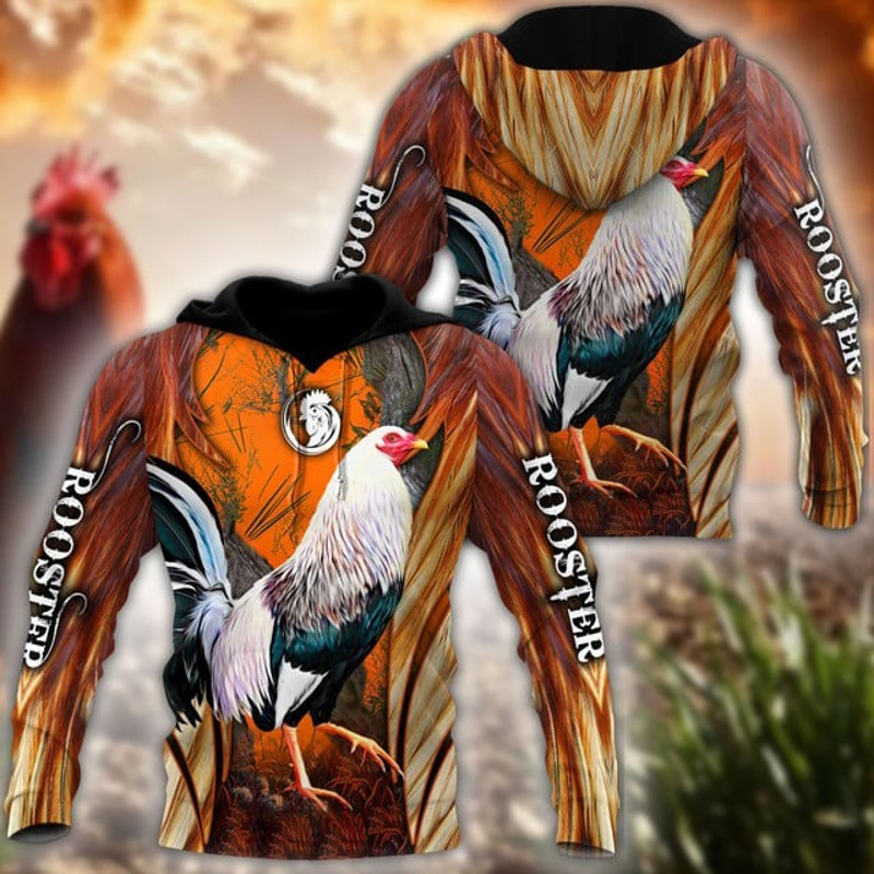 Premium Rooster 3D Printed Unisex Shir, All Over Print Hoodie Zip Hoodie Fleece Hoodi 3D, Vikings Tattoo Hoodie 3D KA730