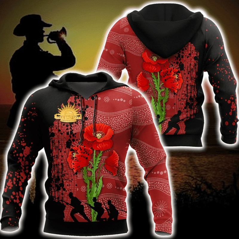 Premium Anzac Day Poppy 3D Printed, All Over Print Hoodie Zip Hoodie Fleece Hoodi 3D, Vikings Tattoo Hoodie 3D KA785