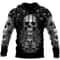 Premium Skull 3D All Over Printed Unis, All Over Print Hoodie Zip Hoodie Fleece Hoodi 3D, Vikings Tattoo Hoodie 3D KA797