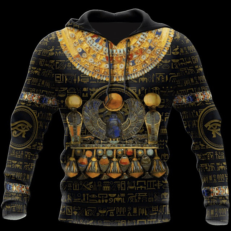Egyptian Gods Ancient Khepri Unisex 3D, All Over Print Hoodie Zip Hoodie Fleece Hoodi 3D, Vikings Tattoo Hoodie 3D KA811