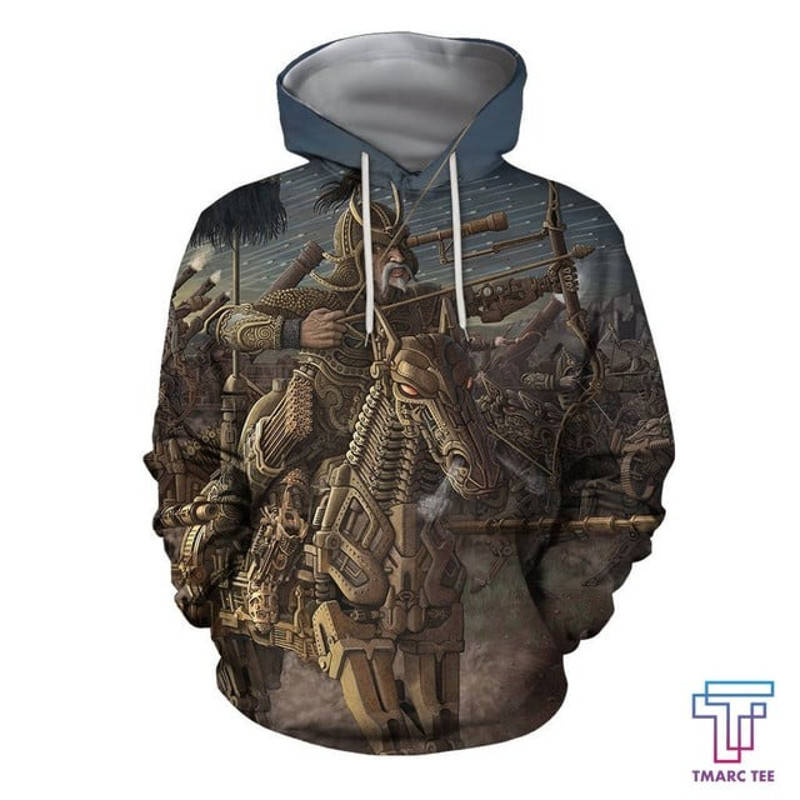 D All Over Print Mongol Warriors, All Over Print Hoodie Zip Hoodie Fleece Hoodie 3D, Vikings Tattoo Hoodie 3D KA924