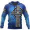 3D All Over Print Hoodie Celtic Cross, All Over Print Hoodie Zip Hoodie Fleece Hoodie 3D, Vikings Tattoo Hoodie 3D KA959