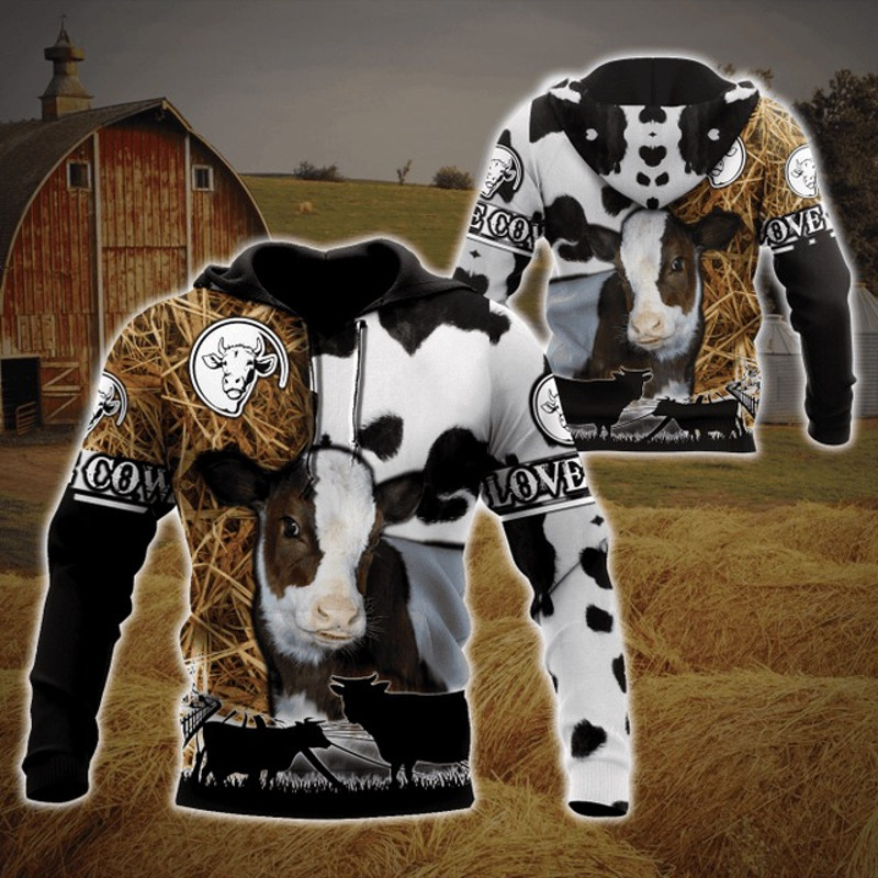Cow Shirt For Men And Women hoodie, All Over Print Hoodie Zip Hoodie Fleece Hoodie 3D, Vikings Tattoo Hoodie 3D KA975