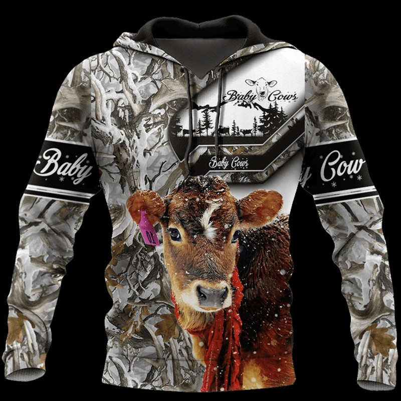 Cow d hoodie shirt for men and women, All Over Print Hoodie Zip Hoodie Fleece Hoodie 3D, Vikings Tattoo Hoodie 3D KA977