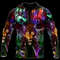 Colorful wolf D hoodie shirt, All Over Print Hoodie Zip Hoodie Fleece Hoodie 3D, Vikings Tattoo Hoodie 3D KA1021