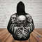 SKULL D HOODIE - SEE NO EVIL, HEAR, All Over Print Hoodie Zip Hoodie Fleece Hoodie 3D, Vikings Tattoo Hoodie 3D KA1110