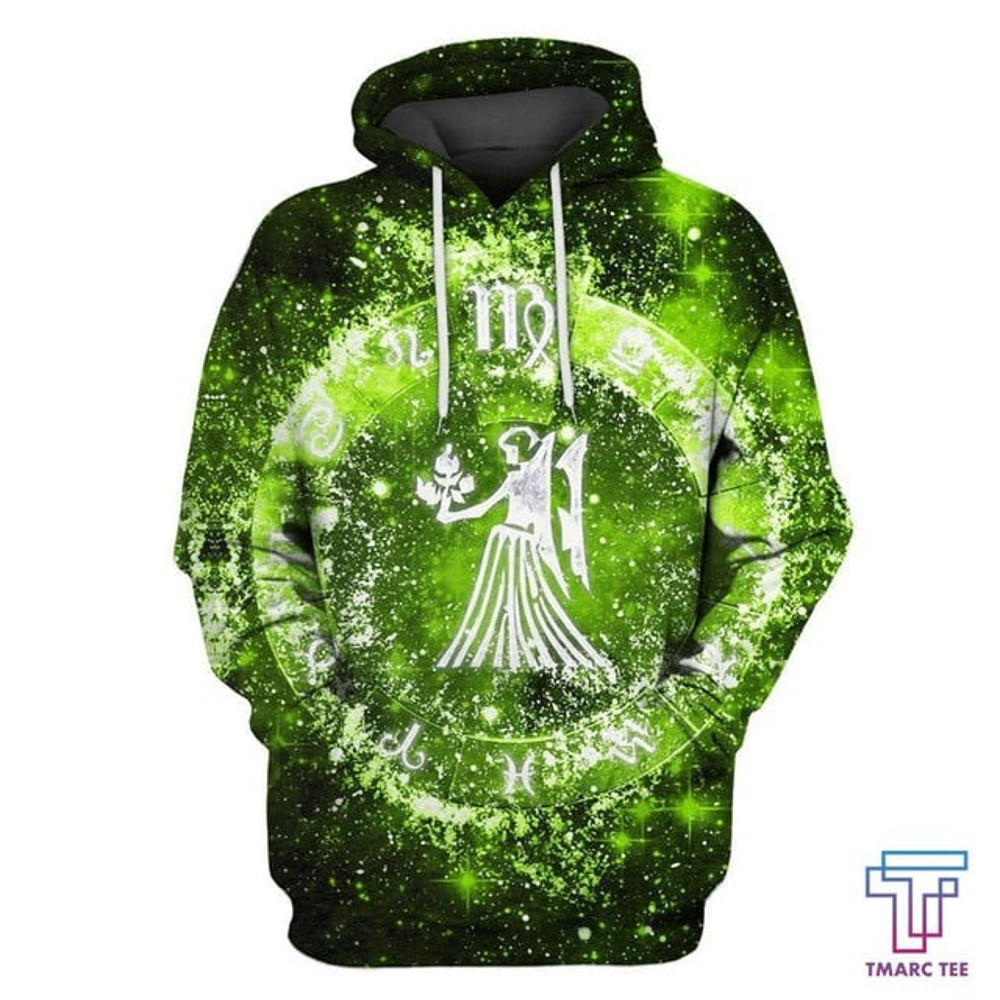D Zodiac Hoodie NTH, All Over Print Hoodie Zip Hoodie Fleece Hoodie 3D, Vikings Tattoo Hoodie 3D KA1131