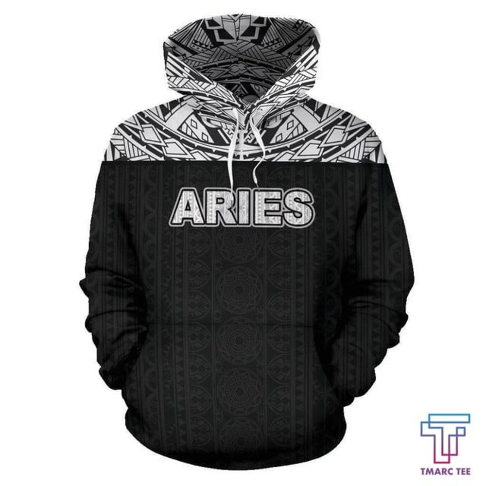 Aries Zodiac - Poly All Over Hoodie, All Over Print Hoodie Zip Hoodie Fleece Hoodie 3D, Vikings Tattoo Hoodie 3D KA1145