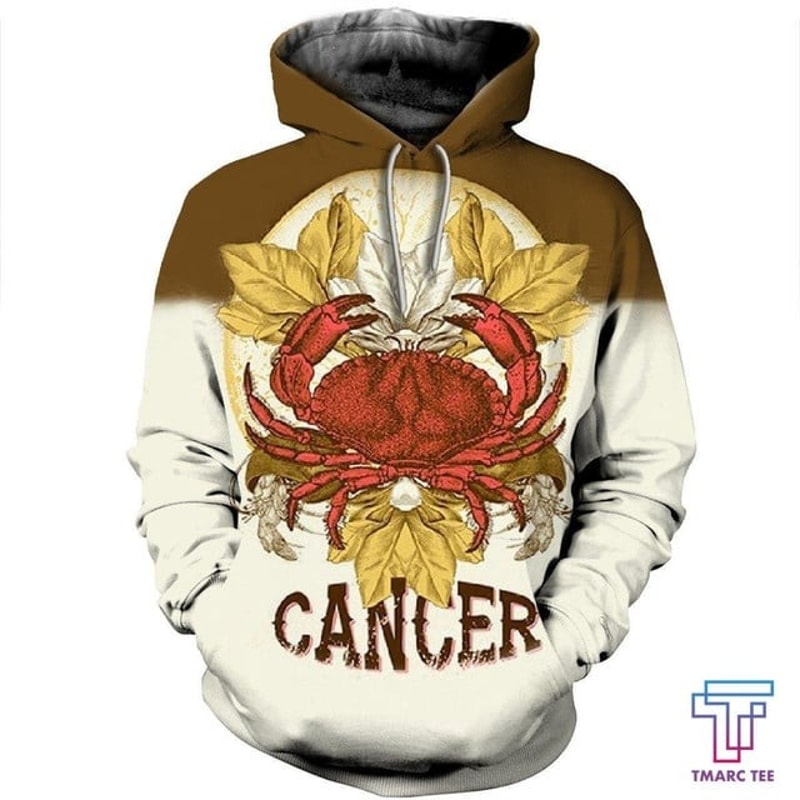 D ALL OVER PRINTED CANCER ZODIAC, All Over Print Hoodie Zip Hoodie Fleece Hoodie 3D, Vikings Tattoo Hoodie 3D KA1154