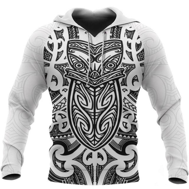 New Zealand Hoodie Maori RugbyBlack, All Over Print Hoodie Zip Hoodie Fleece Hoodie 3D, Vikings Tattoo Hoodie 3D KA1244